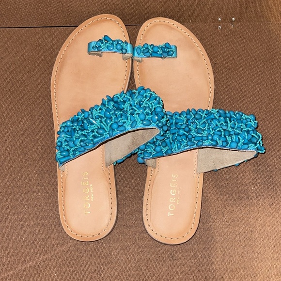 Torgeis New York aqua sandals - Picture 2 of 6